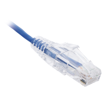 Cable de Parcheo Slim UTP Cat6 - 2 Metros (6.56 Pies) Azul Diámetro Reducido (28 AWG)