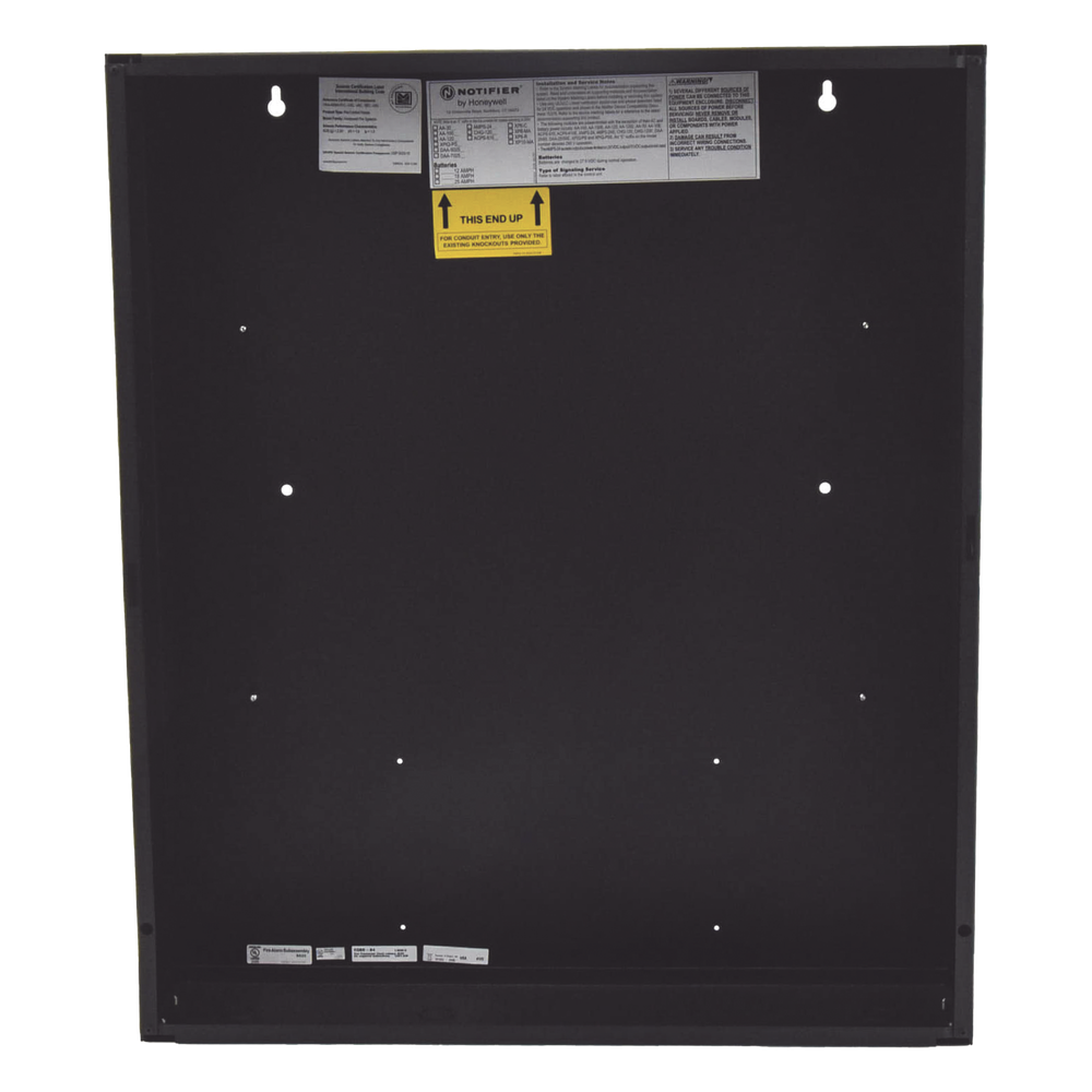 Gabinete metálico (backbox) de dos niveles para amplificadores y fuentes de alimentación / serie EQ ONYX de NOTIFIER / negro