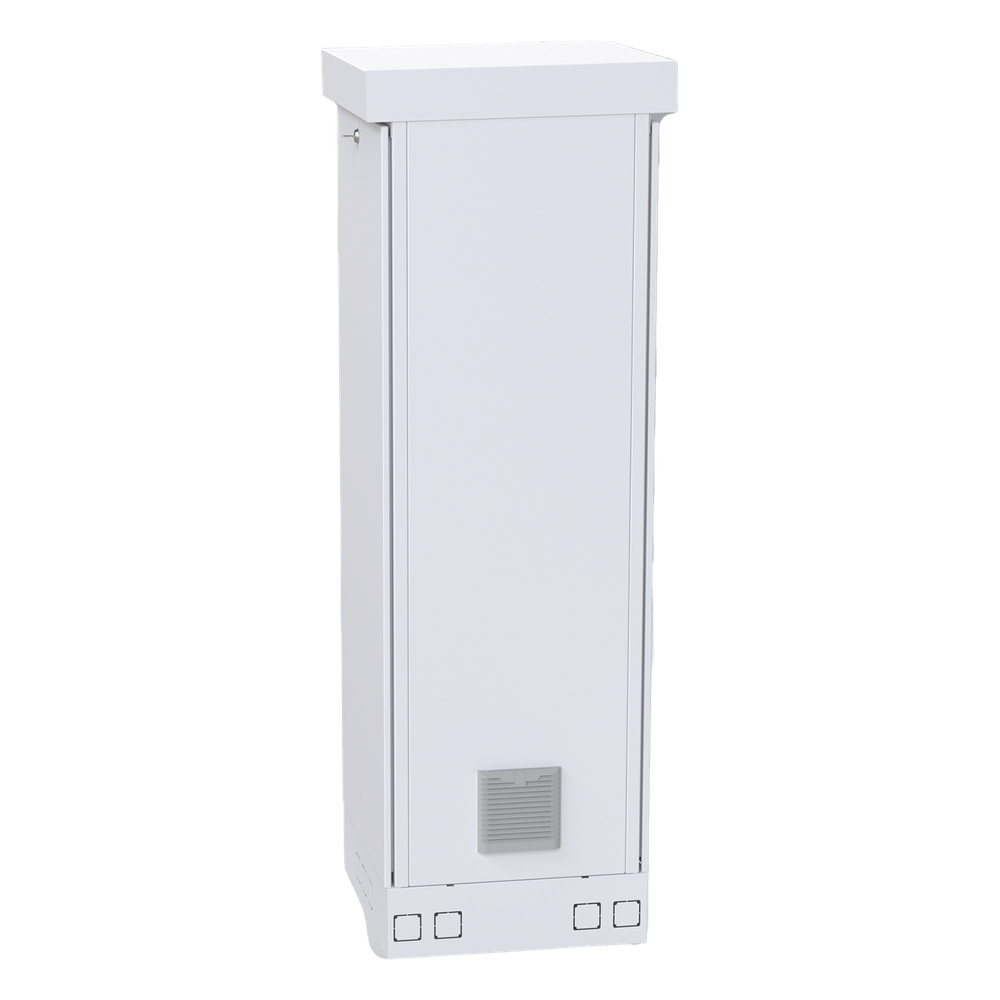 Gabinete para Piso, Capacidad, 31 Unidades de Rack, Doble puerta y Postes frontales e intermedios ajustables, Color Blanco, Se envía el Gabinete