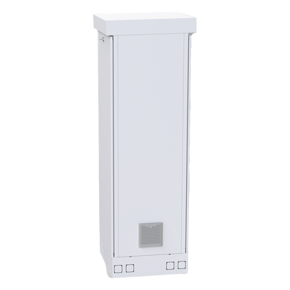 Gabinete para Piso, Capacidad, 31 Unidades de Rack, Doble puerta y Postes frontales e intermedios ajustables, Color Blanco, Se envía el Gabinete