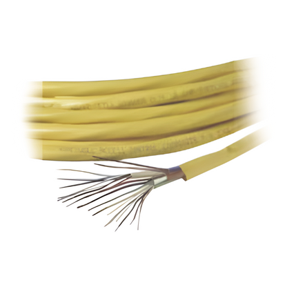 Carrete de Cable de 305 Metros (1000 Pies) / Color Amarillo / Compuesto por 6x22 AWG blindado, 4x18 AWG, 4x22 AWG, y 2x22 AWG / Para Aplicaciones en