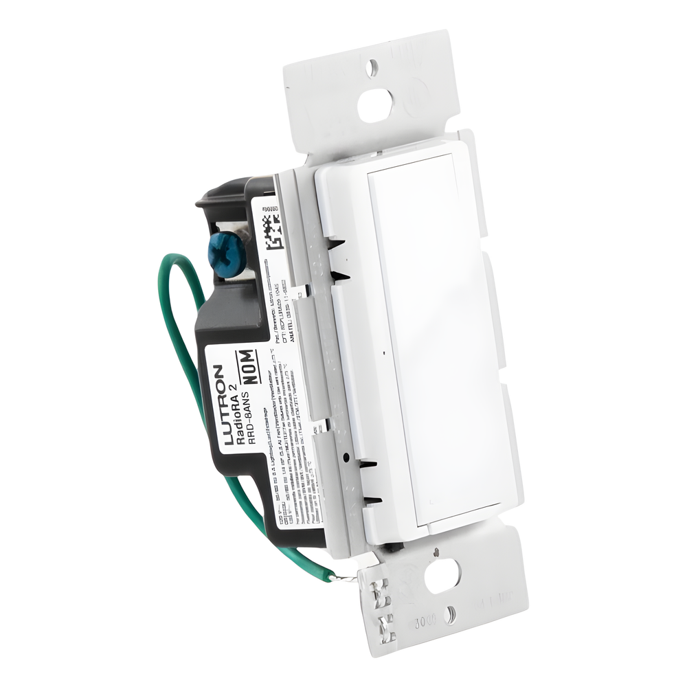 Interruptor electrónico Maestro de encendido/apagado, 8 A en iluminación y motores de 1/4 HP, 120 V, un polo o multilocalización, requiere neutro