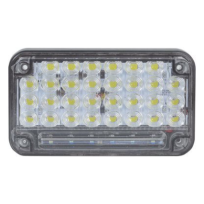 Luz de Advertencia de 7X4", Color Claro, Con Luz de Trabajo, Ideal para Ambulancias