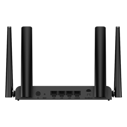 Router 4G LTE CAT.4 / Wi-Fi 4 N300 300 Mbps / Slot Micro SIM Plug & Play / 4 Puertos 10/100 / 4 Antenas Externas / Administración Cloud Ruijie Reyee