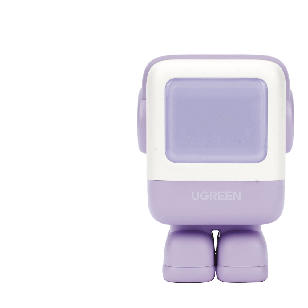 Cargador RobotGaN de 65W Serie UNO | 3 Puertos de Carga Rápida | 2 USB-C | 1 USB-A | PD 3.0 | QC 4.0 | Carga Inteligente | Tecnología GaN II | Zapato
