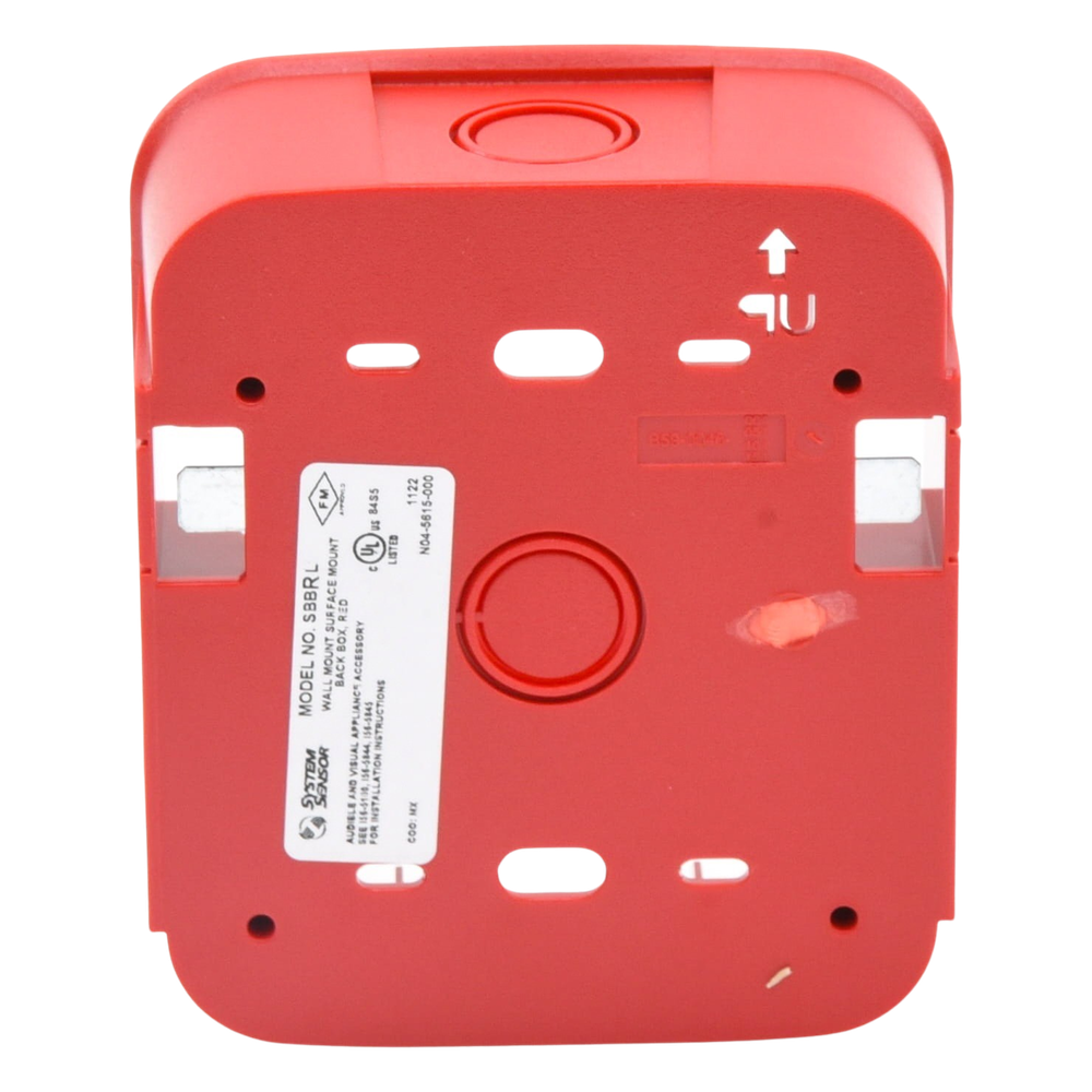 Caja de Montaje en Pared, para Sirena, Color Rojo, Nuevo Diseño Moderno y Elegante