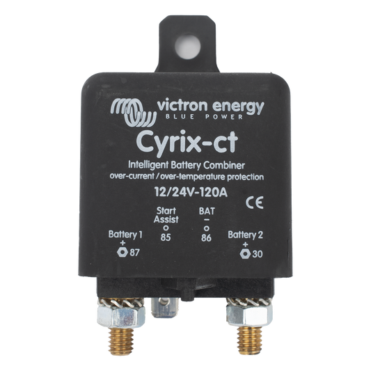 Cyrix-CT 12/24 V 120 A / Combinador Inteligente de Baterías en Vehículos y Embarcaciones