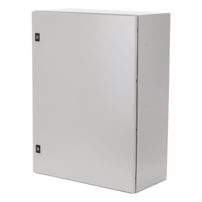 Gabinete de Acero, Nema 4 -IP 65 de 60 x 80 x 30 cm con Platina.