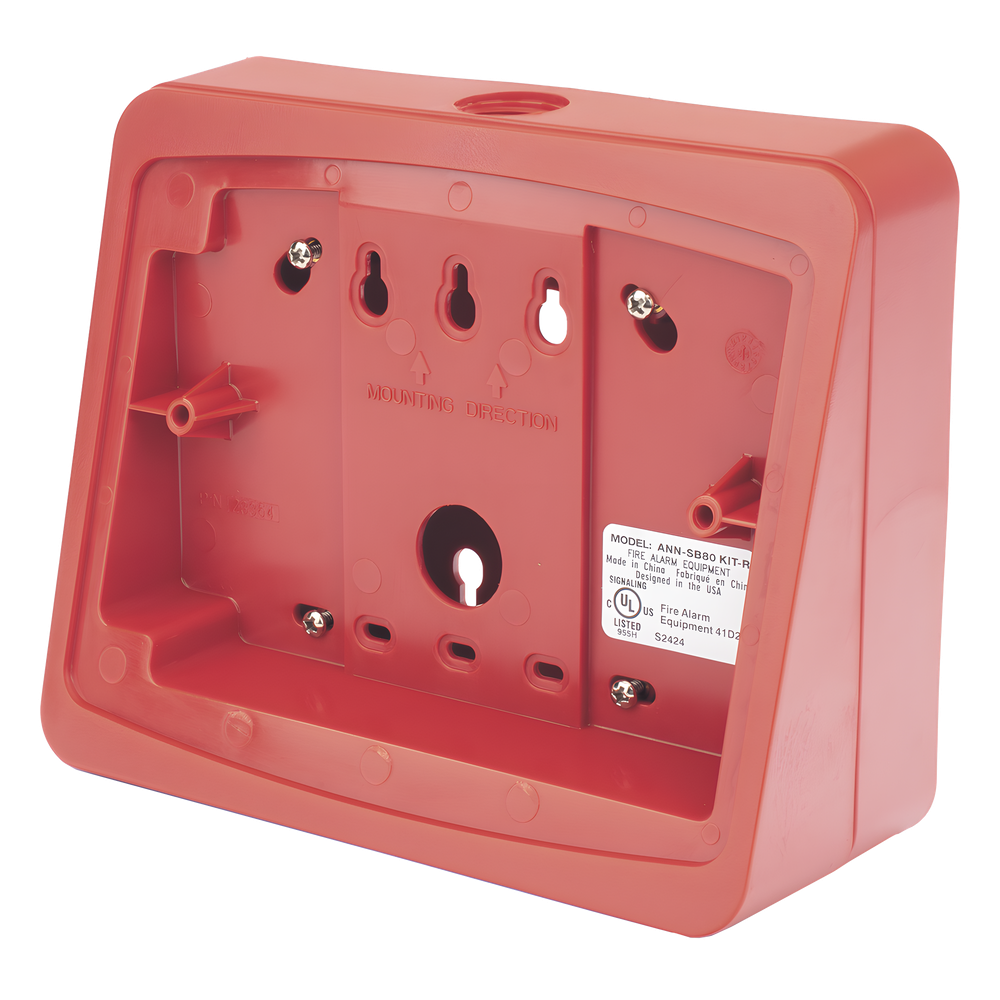 Kit de caja de montaje en superficie, color rojo, para el anunciador remoto ANN-80