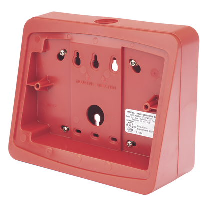 Kit de caja de montaje en superficie, color rojo, para el anunciador remoto ANN-80