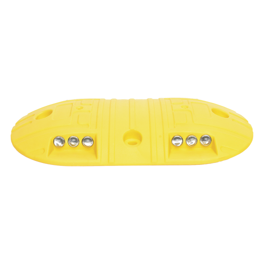 Boya D / Plastico Duradero / Amarilla / 4 Orificios / LEDS REFLEJANTES / 20 Toneladas.