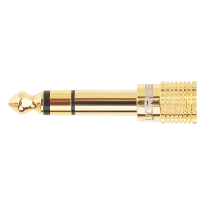 Adaptador (Convertidor) de Audio 3.5mm Hembra a 6.5mm Macho / Plug & Play / Superficie de Rosca Antideslizante / Calidad de sonido sin pérdidas