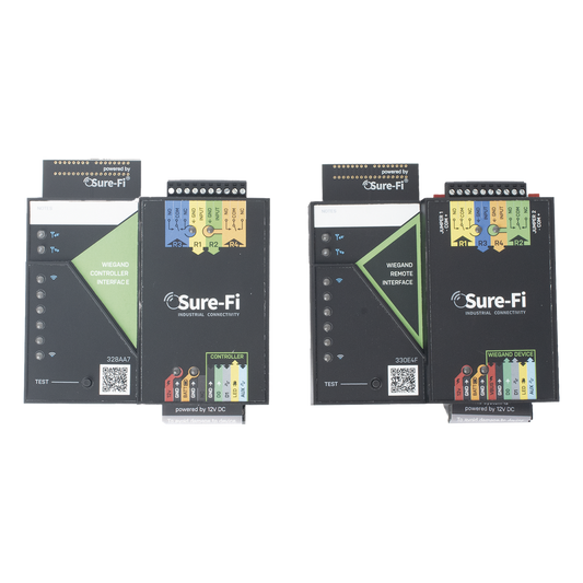 Convertidor de lectora para control de acceso (cableado a inalámbrico) / 1 Wiegand / 2 Relevadores / 2 Entradas / Atraviesa hasta 1.6 KM En