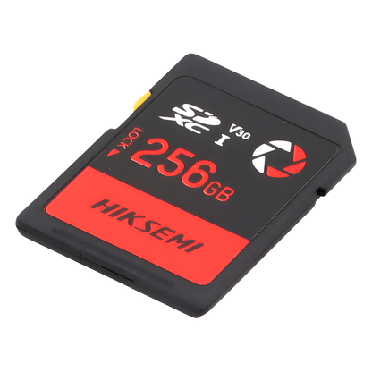 Memoria SD / 256 GB / 180 MB/s Lectura / 150 MB/s Escritura / V30 U3 / Para Drones y Cámaras de Acción / HIKSEMI CAPTURE E30