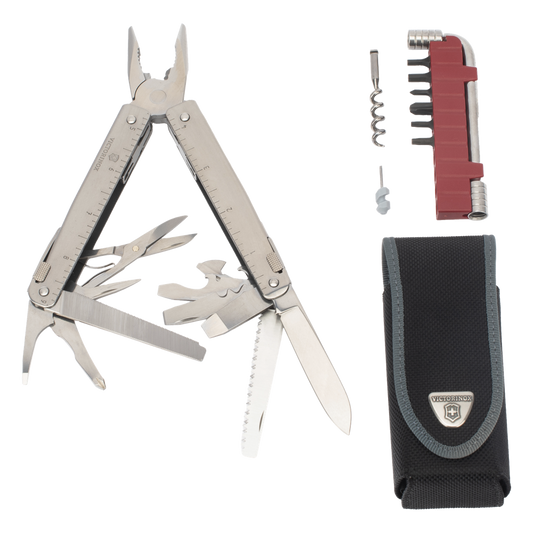 Navaja Victorinox Multiherramienta con 37 funciones. Incluye Funda de Nailon y Accesorio Bit