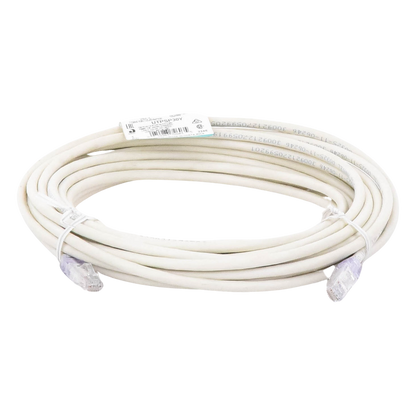 Cable de Parcheo TX6, UTP Cat6, 24 AWG, CM, Color Blanco Mate, 9.14 Metros (30 Pies)