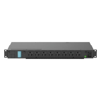 PDU G5 Monitoreable (MI) para Distribución de Energía, Enchufe de Entrada NEMA 5-15P, Con 8 Salidas 5-20R, Horizontal 19in, 120 Vca, 15 Amp, 1UR