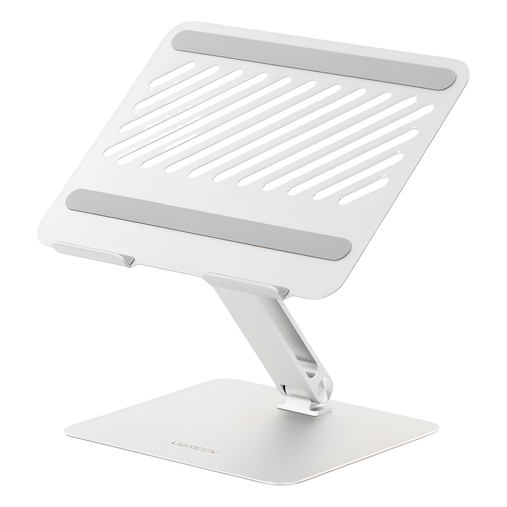 Soporte de Aluminio para Laptop | Ajustable 180° | Soporta Laptops de 10 a 17.3''| Capacidad de Carga 5Kg | Excelente Estabilidad | Diseño Para Alta