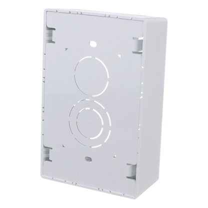 Caja de Pared Superficial, Uso Universal con Placas de Pared, con Cinta Adhesiva, Color Blanco