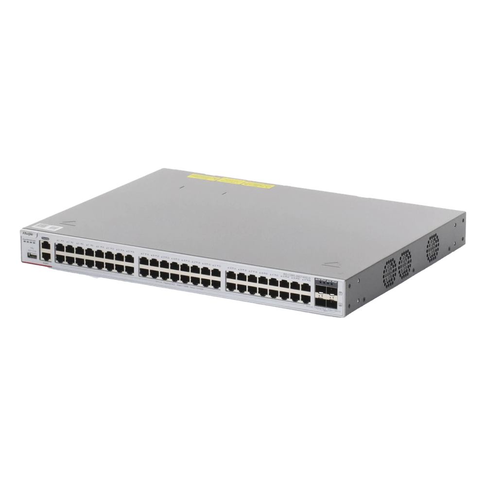 Switch Core Administrable Capa 3 con 48 puertos Gigabit + 4 SFP+ para fibra 10Gb, gestión gratuita desde la nube