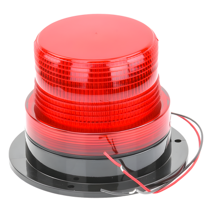 Burbuja Brillante de Larga Vida Útil, con 8 LEDs Color Rojo, Domo Rojo, 12Vcd