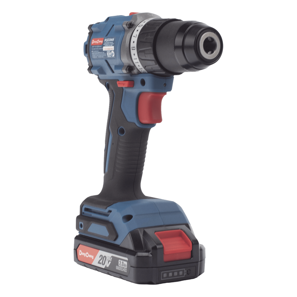 Rotomartillo / Taladro Inalámbrico de 20V sin Carbones, Broquero de 1/2", incluye 2 Baterías de 2.0 Ah, Cargador y Maletín