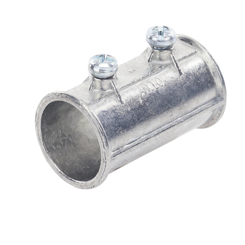 Cople de 3/4" para Tubo Pared Delgada con Tornillos Opresores.