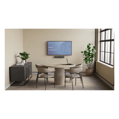 Barra de Video Inteligente / Cámara 4K / Campo de Visión 120° Horizontal (132° Diagonal) / 6 Micrófonos / Altavoz Integrado / USB-C Plug and Play
