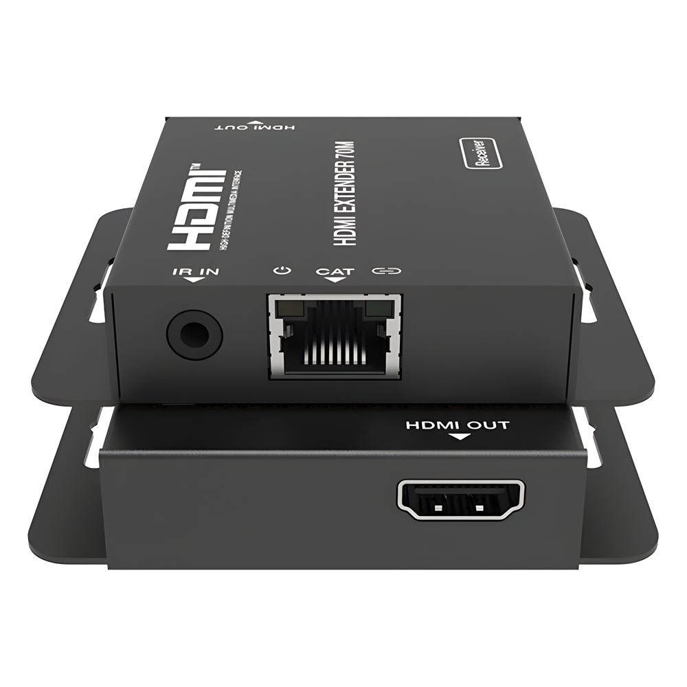 Splitter HDMI 1x4 | Extensor HDMI | 4K@30Hz 40m | 1080p@60Hz 70m | Función PoC | 4:4:4