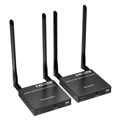 Kit Extensor Inalámbrico HDMI | 4K@60Hz 4096x2160 | Tecnología ipcolor STREAM | Banda 5G 5.18-5.24 GHz | Distancia 50 m | Conexión de Hasta 1 a 4