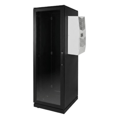 Gabinete de Telecomunicaciones ProLine V/D, 700 mm de Ancho, 800 mm de Profundidad, Compatible Con Aire Acondicionado Tipo G28, 42 UR, Color Negro