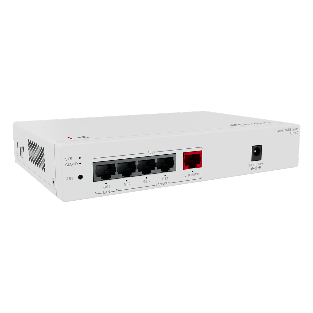 Router eKit para 150 clientes / Controladora para 16 APs / 5 Puertos PoE+ (1 WAN 2.5 Gbps + 1 LAN Gigabit + 3 LAN/WAN gigabit) / Presupuesto PoE 41W