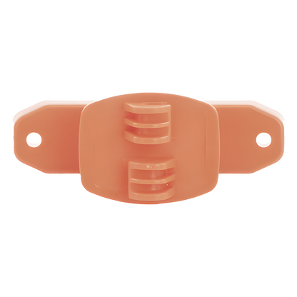 Aislador de Paso Naranja Reforzado para Cercos Eléctricos / Aislamiento hasta 18 kV / Resistente a Clima Extremo / Polipropileno y Policarbonato