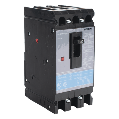 Interruptor Termomagnético ED6 600V 3X125A, Con zapatas principales.