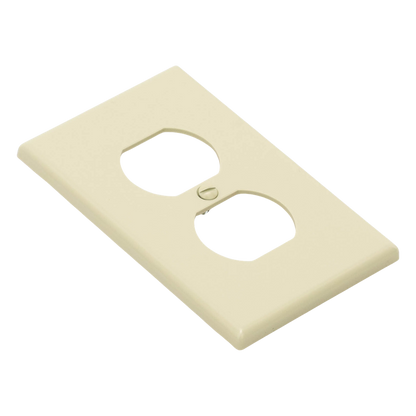Placa de Pared para Contacto Duplex Color Marfil.