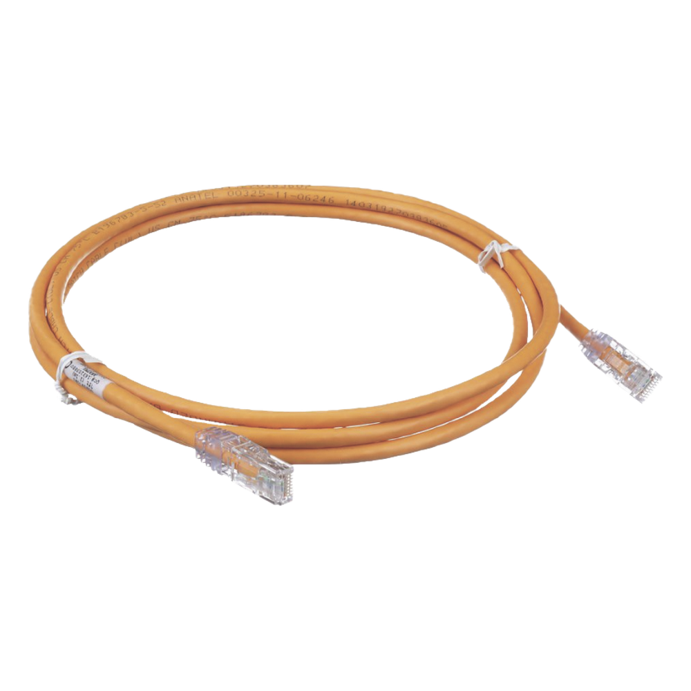 Cable de Parcheo TX6, UTP Cat6, 24 AWG, CM, Color Naranja, 0.91 Metros (3 Pies)