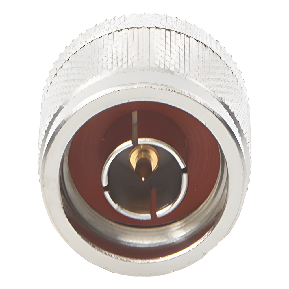 Adaptador en Línea, de Conector Mini UHF Hembra a N Macho, Níquel/ Oro/ Teflón