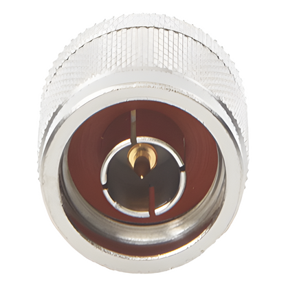 Adaptador en Línea, de Conector Mini UHF Hembra a N Macho, Níquel/ Oro/ Teflón