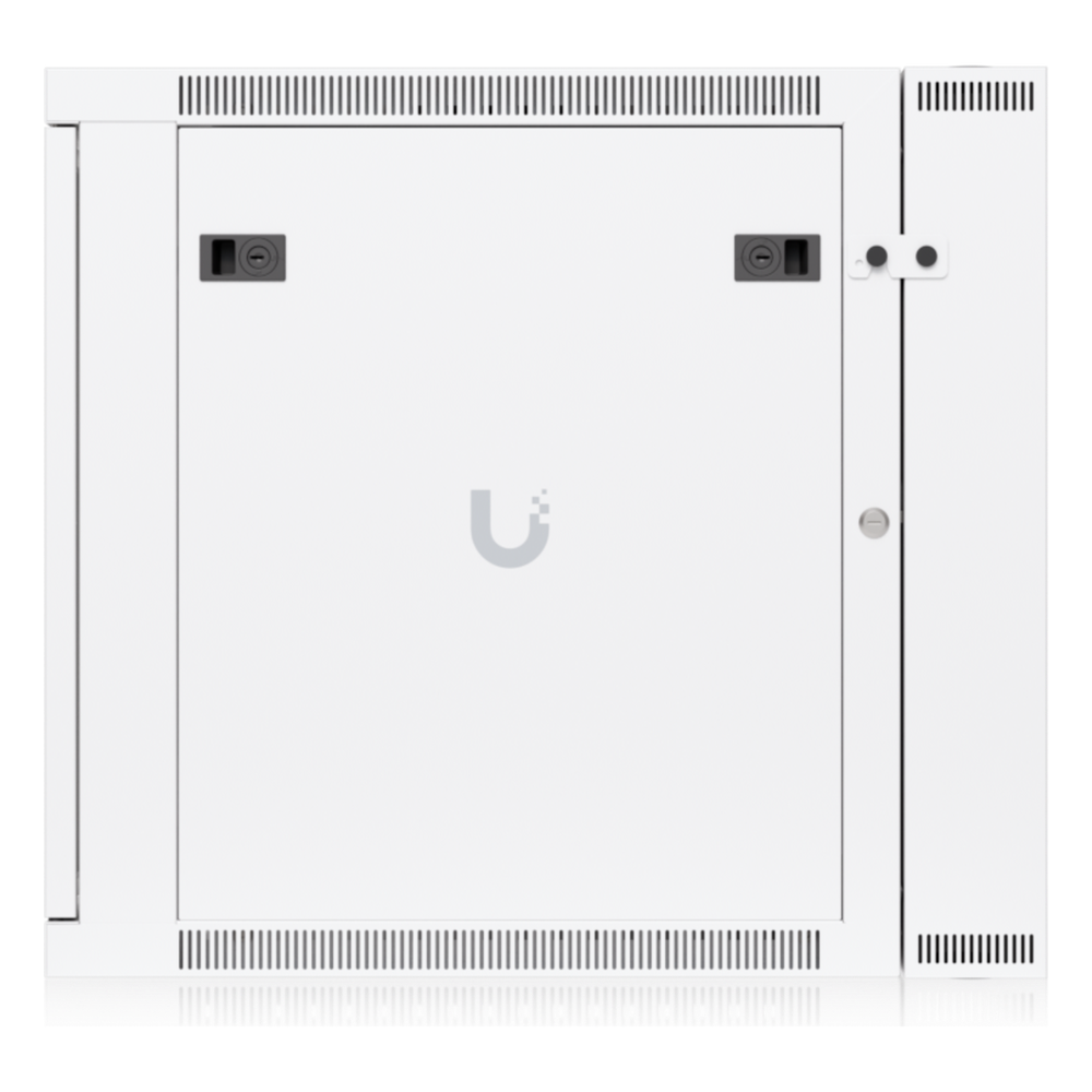UACC Rack Cabinet 12U (600 x 703 mm) - Gabinete Cerrado para Montaje en Pared con Puerta Frontal de Vidrio Templado, Puerta Trasera Abatible