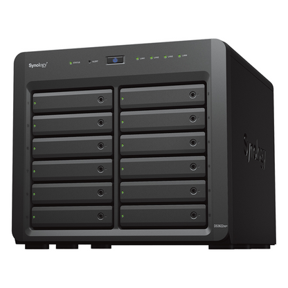 Servidor NAS Synology DiskStation DS3622xs+ | 12 Bahías | Intel Xeon 6 Núcleos | 16 GB DDR4 ECC | 10GbE RJ-45 | Expansión Hasta 36 Bahías | RAID F1