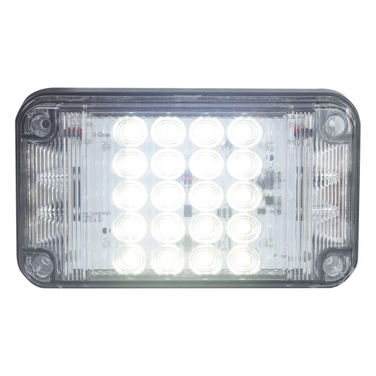 Luz de Advertencia de 7X4", Color Claro, Con Luces de Trabajo, Ideal para Ambulancias