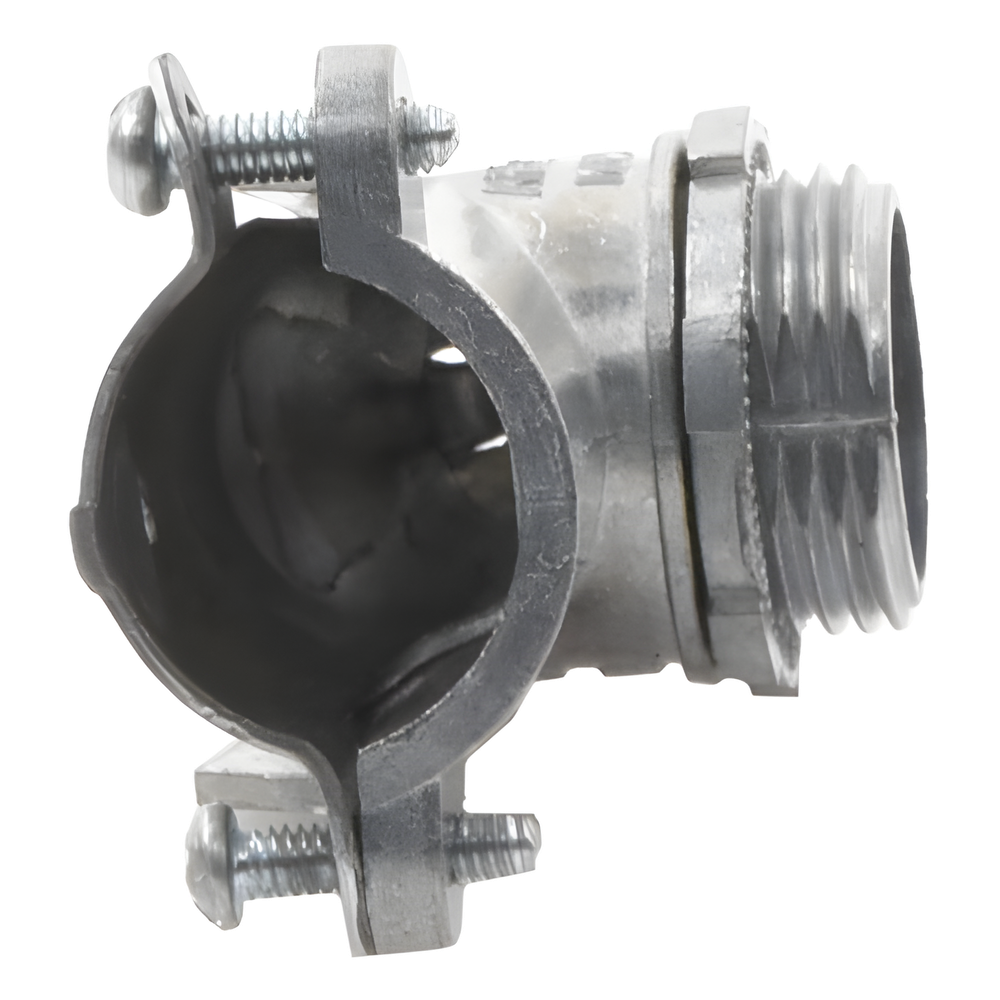 Conector curvo para tubo flexible 3/4" (19 mm)