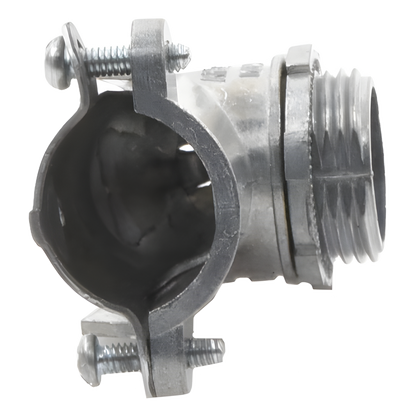 Conector curvo para tubo flexible 3/4" (19 mm)