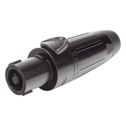 Conector Speakon | Hembra | 4 polos | carcasa negra | Cable AWG10 | 30A