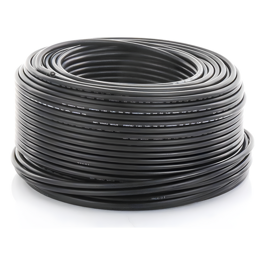 Cable Fotovoltaico Negro / 6mm² (10AWG) / Material COBRE / 2000V / Rollo de 100m
