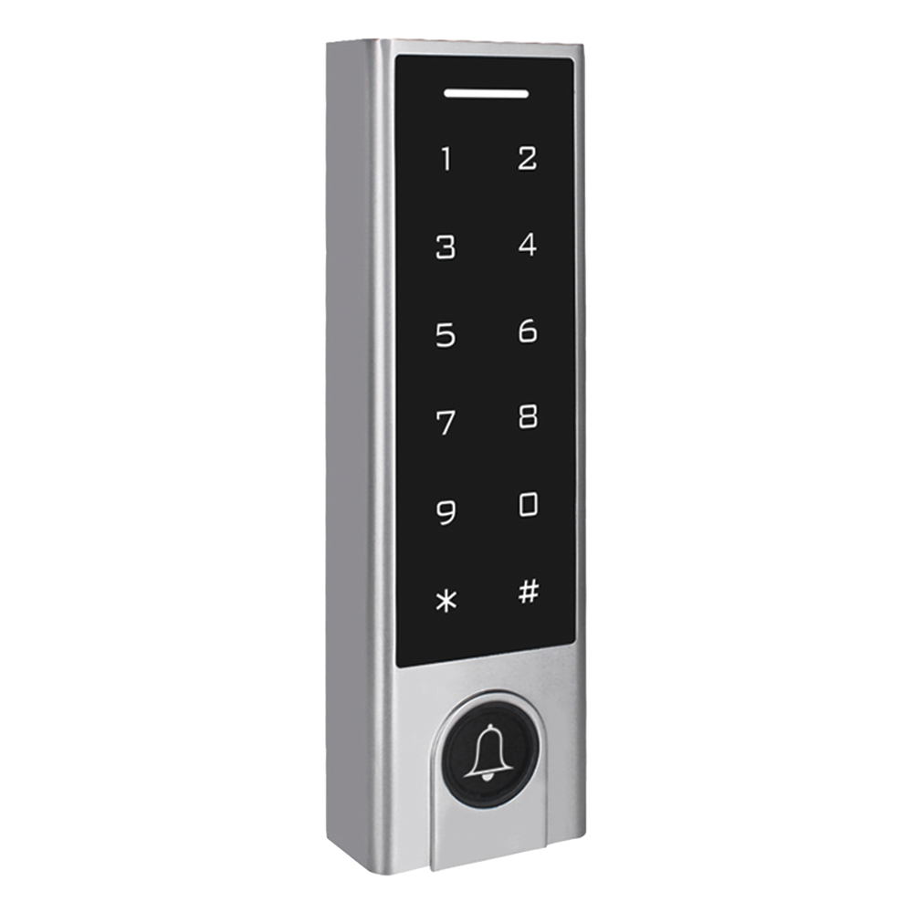 Mini Controlador de Acceso con Teclado Inalámbrico / Cuenta con Botón de Salida Inalámbrico / Soporta Tarjeta y Contraseña / Cuenta con Botón de