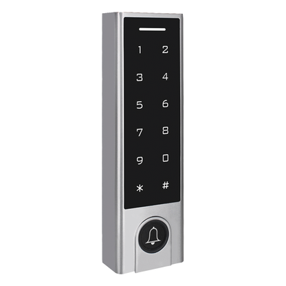 Mini Controlador de Acceso con Teclado Inalámbrico / Cuenta con Botón de Salida Inalámbrico / Soporta Tarjeta y Contraseña / Cuenta con Botón de