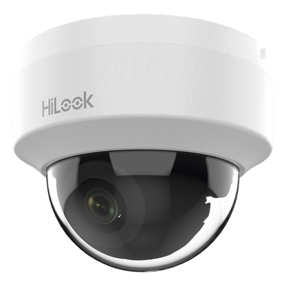 HiLook Series / Domo IP 2 Megapixel (1080p) / Lente 2.8 mm (Gran Angular) / 20 mts IR / Interior / PoE / dWDR / H.265+ / ONVIF