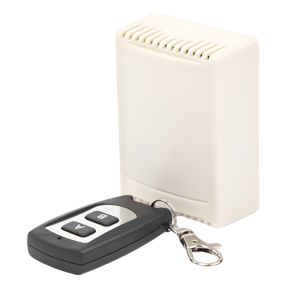 Receptor de 2 Canales con Control Remoto / Soporta 40 Transmisores