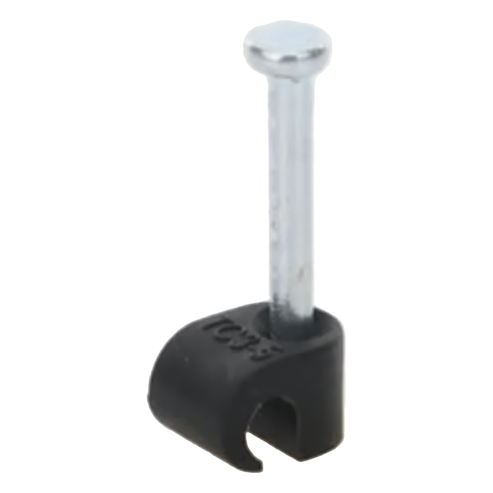 Grapa negra para Fibra óptica redonda de 3 mm (100pzs) (3101-00400)